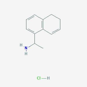 molecular formula C12H16ClN B12331085 5,6-Dihydro-alpha-methyl-1-naphthalenemethanamine 