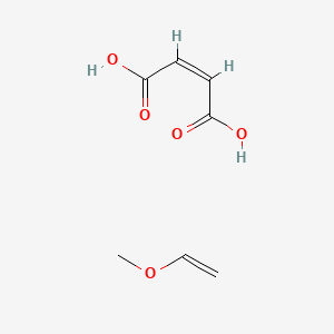 molecular formula C7H10O5 B1233112 (Z)-but-2-enedioic acid;methoxyethene CAS No. 25153-40-6