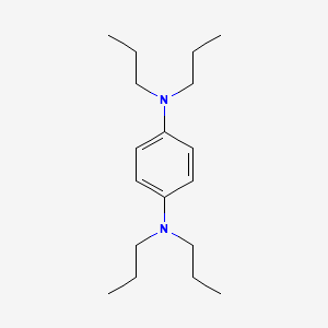 molecular formula C18H32N2 B12331131 N,N,N',N'-Tetrapropyl-p-phenylenediamine 