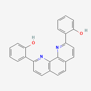 molecular formula C24H16N2O2 B12331167 Phenol, 2,2'-(1,10-phenanthroline-2,9-diyl)bis- CAS No. 192631-69-9