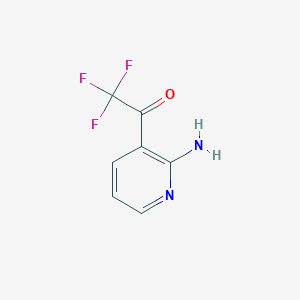molecular formula C7H5F3N2O B12331287 1-(2-Aminopyridin-3-yl)-2,2,2-trifluoroethanone CAS No. 1060801-31-1