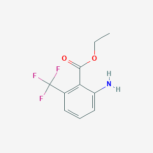molecular formula C10H10F3NO2 B12331416 Ethyl 2-amino-6-(trifluoromethyl)benzoate 