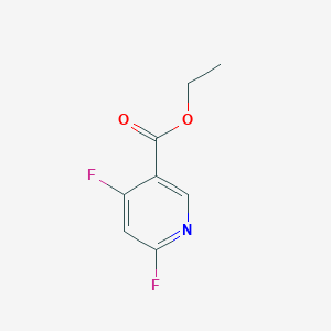molecular formula C8H7F2NO2 B12331422 Ethyl 4,6-difluoronicotinate 