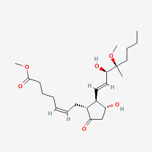 molecular formula C23H38O6 B1233143 16-Methyl-16-methoxyprostaglandin E2 CAS No. 61408-68-2