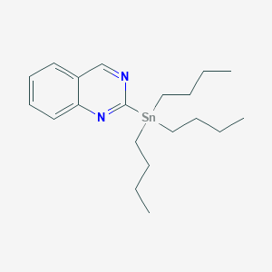 molecular formula C20H32N2Sn B12331517 Quinazoline, 2-(tributylstannyl)- 
