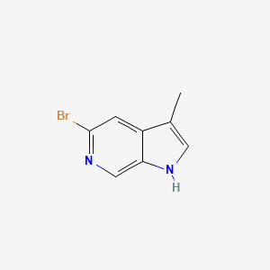 molecular formula C8H7BrN2 B12331534 5-Bromo-3-methyl-1H-pyrrolo[2,3-c]pyridine 
