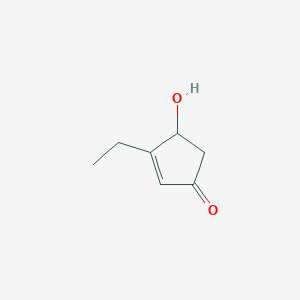 molecular formula C7H10O2 B12331544 3-Ethyl-4-hydroxy-2-cyclopenten-1-one 