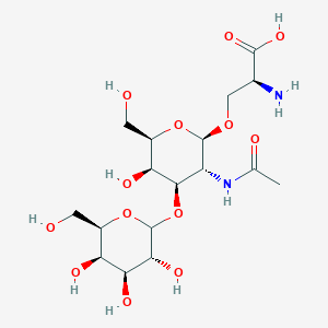 molecular formula C17H30N2O13 B1233163 O-(3-O-D-galactosyl-N-acetyl-beta-D-galactosaminyl)-L-serine 