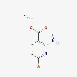 molecular formula C8H9BrN2O2 B12331750 Ethyl 2-amino-6-bromonicotinate 