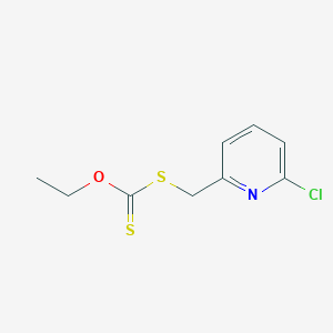 molecular formula C9H10ClNOS2 B12331781 S-(6-Chloro-2-pyridyl)methyl O-Ethyl Dithiocarbonate 