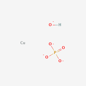 molecular formula CuHO5P-4 B12331797 Copper;hydroxide;phosphate CAS No. 148791-53-1