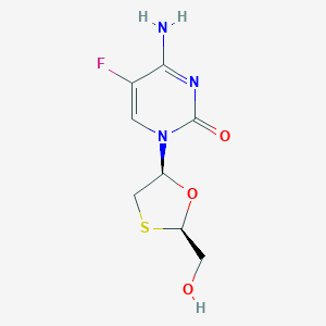 molecular formula C8H10FN3O3S B123318 Emtricitabine CAS No. 145213-48-5