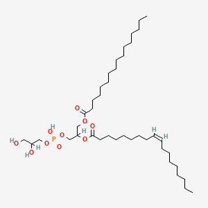molecular formula C40H77O10P B1233189 Palmitoyloleoylphosphatidylglycerol CAS No. 81490-05-3