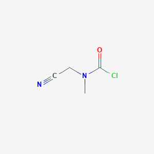 molecular formula C4H5ClN2O B12331890 N-(cyanomethyl)-N-methylcarbamoylchloride 