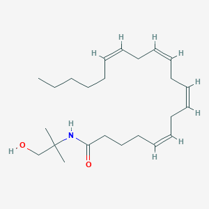 molecular formula C24H41NO2 B1233193 N-(1,1-dimethyl-2-hydroxy-ethyl) arachidonoyl amine 