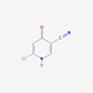 molecular formula C6H3ClN2O B12331938 6-Chloro-4-hydroxynicotinonitrile 