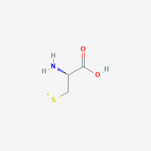 molecular formula C3H6NO2S B1233213 L-cystein-S-yl 