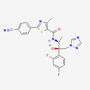 2-(4-cyanophenyl)-N-[(1S,2R)-2-(2,4-difluorophenyl)-2-hydroxy-1-methyl-3-(1,2,4-triazol-1-yl)propyl]-4-methyl-thiazole-5-carboxamide
