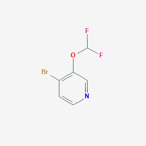 molecular formula C6H4BrF2NO B12332216 4-Bromo-3-(difluoromethoxy)pyridine 