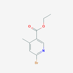 molecular formula C9H10BrNO2 B12332248 Ethyl 6-bromo-4-methylnicotinate 
