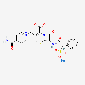 molecular formula C22H19N4NaO8S2 B1233226 cefsulodin sodium 