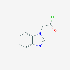 molecular formula C9H7ClN2O B123325 2-(Benzimidazol-1-yl)acetyl chloride CAS No. 157198-80-6