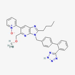 molecular formula C31H30N8O2 B1233266 Unii-rkv5T25ovu 