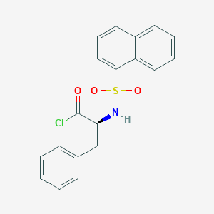 molecular formula C19H16ClNO3S B123327 N-(1-Naphthalenesulfonyl)-L-phenylalanyl Chloride CAS No. 146864-62-2