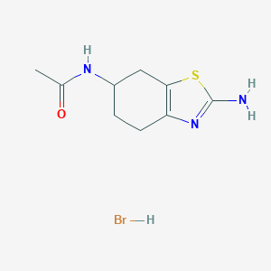 molecular formula C9H14BrN3OS B123328 N-(2-氨基-4,5,6,7-四氢-6-苯并噻唑基)乙酰胺氢溴酸盐 CAS No. 104617-50-7