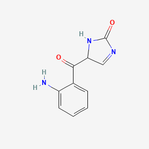 molecular formula C10H9N3O2 B12332822 2H-Imidazol-2-one,4-(2-aminobenzoyl)-1,3-dihydro- 