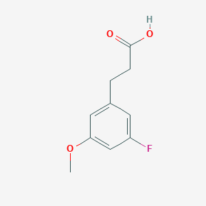 molecular formula C10H11FO3 B12332989 3-(3-Fluoro-5-methoxyphenyl)propanoic acid 