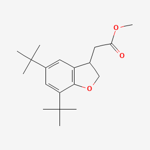 molecular formula C19H28O3 B12332995 Methyl 5,7-Di-tert-butyl-2,3-dihydrobenzofuran-3-acetate CAS No. 2070896-45-4