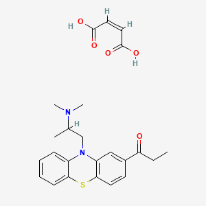 molecular formula C24H28N2O5S B1233300 Propiomazine maleate CAS No. 3568-23-8