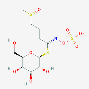 molecular formula C11H20NO10S3- B1233305 [(Z)-[4-methylsulfinyl-1-[(2S,3R,4S,5S,6R)-3,4,5-trihydroxy-6-(hydroxymethyl)oxan-2-yl]sulfanylbutylidene]amino] sulfate 