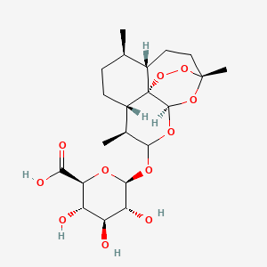 molecular formula C21H32O11 B12333076 Dihydro artemisinin beta-d-glucuronide 