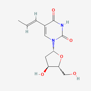 molecular formula C12H16N2O5 B1233316 (E)-5-(1-Propenyl)deoxyuridine CAS No. 66270-29-9