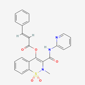 molecular formula C24H19N3O5S B1233317 Piroxicam Cinnamate CAS No. 87234-24-0