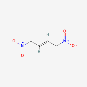 molecular formula C4H6N2O4 B1233318 2-Butene, 1,4-dinitro- CAS No. 58473-18-0