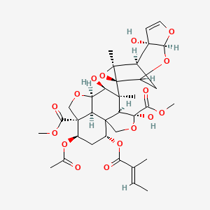 molecular formula C33H42O14 B1233319 Azadirachtin B CAS No. 95507-03-2