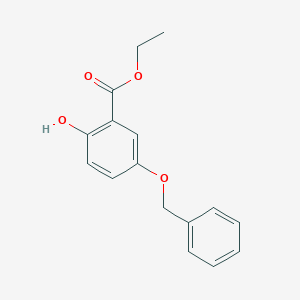 molecular formula C16H16O4 B123332 Ethyl 5-benzyloxy-2-hydroxybenzoate CAS No. 83526-27-6
