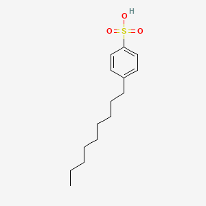 molecular formula C15H24O3S B12333219 Nonylbenzenesulfonic acid CAS No. 47019-68-1
