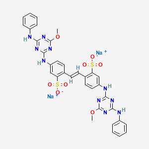 molecular formula C34H28N10Na2O8S2 B1233323 Fluorescent Brightener 134 (Technical Grade) CAS No. 3426-43-5