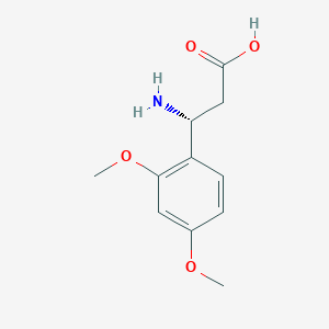 molecular formula C11H15NO4 B12333245 Benzenepropanoicacid,-amino-2,4-dimethoxy-,(R)- 