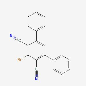 molecular formula C20H11BrN2 B12333288 2-bromo-4,6-diphenylbenzene-1,3-dicarbonitrile 