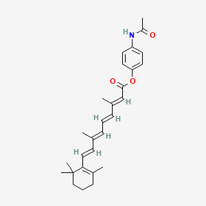 molecular formula C28H35NO3 B1233336 4-acetamidophenyl retinoate CAS No. 1959588-74-9