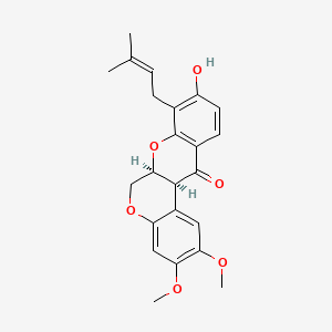 molecular formula C23H24O6 B1233339 Rotenonic acid 