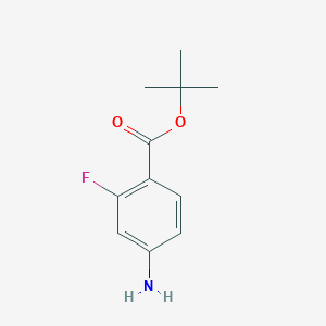 molecular formula C11H14FNO2 B123334 Tert-butyl 4-amino-2-fluorobenzoate CAS No. 140373-77-9