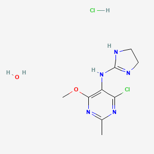 molecular formula C9H15Cl2N5O2 B1233343 Physiotens 