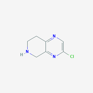 molecular formula C7H8ClN3 B12333523 3-Chloro-5,6,7,8-tetrahydropyrido[3,4-B]pyrazine 