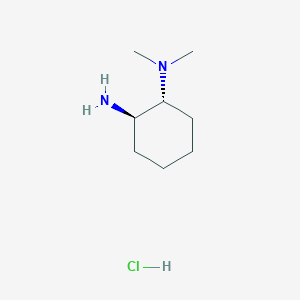 molecular formula C8H19ClN2 B12333729 trans-N1,N1-Dimethylcyclohexane-1,2-diamine hydrochloride 